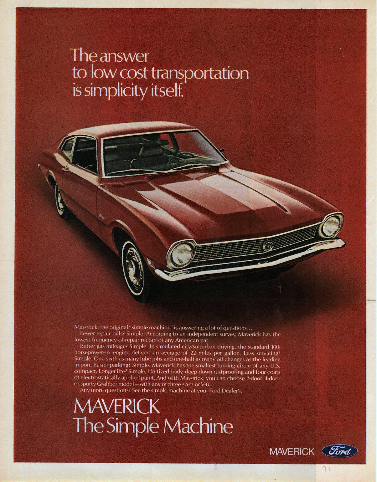 1971 Ford Auto Advertising
